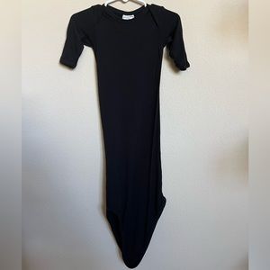 Spearmint Love Knotted Gown in Black, 0-3M
